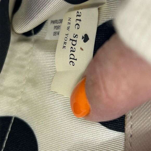 Kate Spade Women's Zip-Around Wallet Multicolor Polka Dot Saffiano Leather - Picture 7 of 16